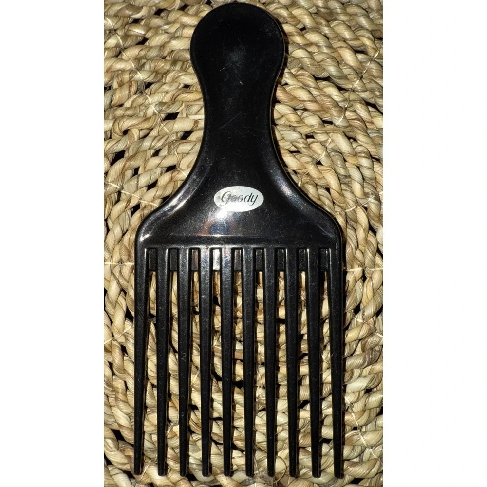 Vintage Goody Lift Pick Comb Lot‎ Of 2 Black Brown 90s Plastic